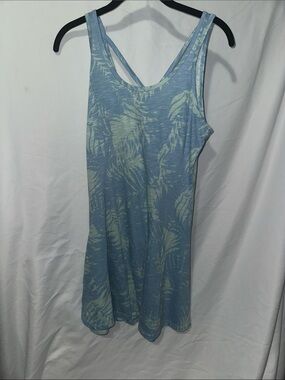 Salt Life Light Blue Tropical Print Mini Dress